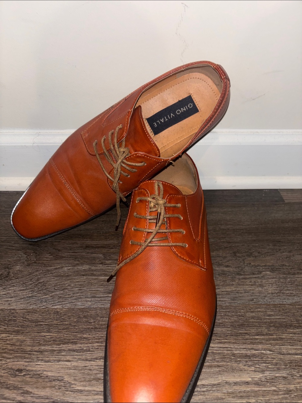 Gino Vitale Leather Dress Oxfords